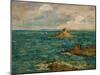 The Sea at Douarnenez, 1897-Eugene Louis Boudin-Mounted Giclee Print