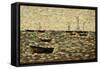 The Sea at Grandcamp; La Mer a Grandcamp, 1885-Georges Seurat-Framed Stretched Canvas