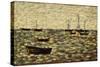 The Sea at Grandcamp; La Mer a Grandcamp, 1885-Georges Seurat-Stretched Canvas