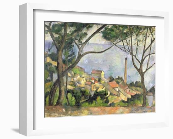 The Sea at L'Estaque, 1878-Paul C?zanne-Framed Giclee Print