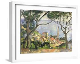 The Sea at L'Estaque, 1878-Paul C?zanne-Framed Giclee Print