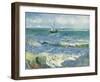 The Sea at Les Saintes-Maries-de-la-Mer, 1888-Vincent van Gogh-Framed Giclee Print