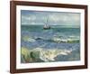 The Sea at Les Saintes-Maries-de-la-Mer, 1888-Vincent van Gogh-Framed Art Print