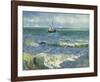 The Sea at Les Saintes-Maries-de-la-Mer, 1888-Vincent van Gogh-Framed Art Print