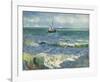 The Sea at Les Saintes-Maries-de-la-Mer, 1888-Vincent van Gogh-Framed Art Print