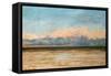 The Sea at Palavas, 1870-Gustave Courbet-Framed Stretched Canvas