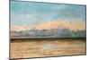 The Sea at Palavas, 1870-Gustave Courbet-Mounted Giclee Print