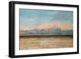 The Sea at Palavas-Gustave Courbet-Framed Giclee Print