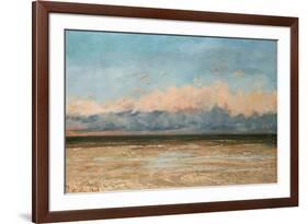 The Sea at Palavas-Gustave Courbet-Framed Giclee Print