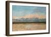 The Sea at Palavas-Gustave Courbet-Framed Premium Giclee Print