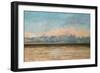 The Sea at Palavas-Gustave Courbet-Framed Giclee Print