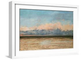 The Sea at Palavas-Gustave Courbet-Framed Giclee Print