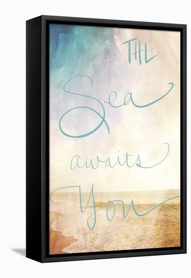 The Sea Awaits You-Susan Bryant-Framed Stretched Canvas