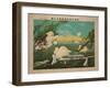 The Sea Battle of Port Arthur, 1904-null-Framed Giclee Print