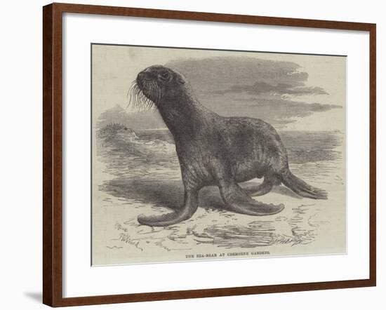 The Sea-Bear at Cremorne Gardens-Thomas W. Wood-Framed Giclee Print