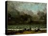 The Sea, c.1865-Gustave Courbet-Stretched Canvas