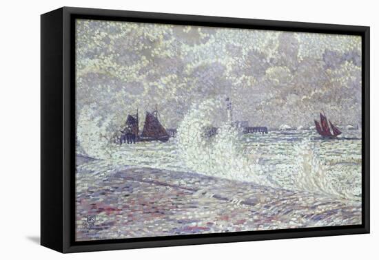 The Sea During Equinox, Boulogne-Sur-Mer, 1900-Eugène Boudin-Framed Stretched Canvas