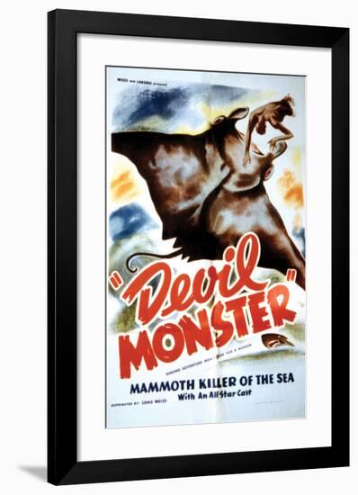 The Sea Fiend - 1936-null-Framed Giclee Print