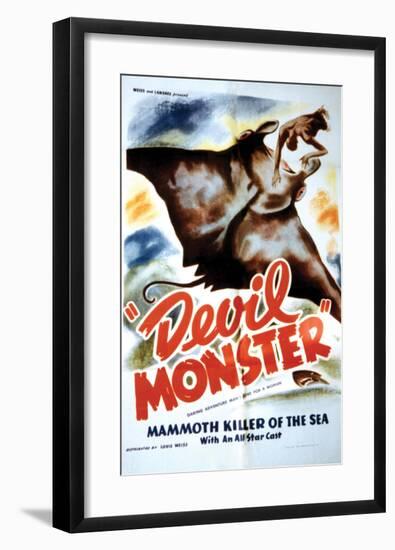 The Sea Fiend - 1936-null-Framed Giclee Print