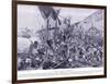 The Sea Fight at Pelusium, C.1920-Henry Charles Seppings Wright-Framed Giclee Print