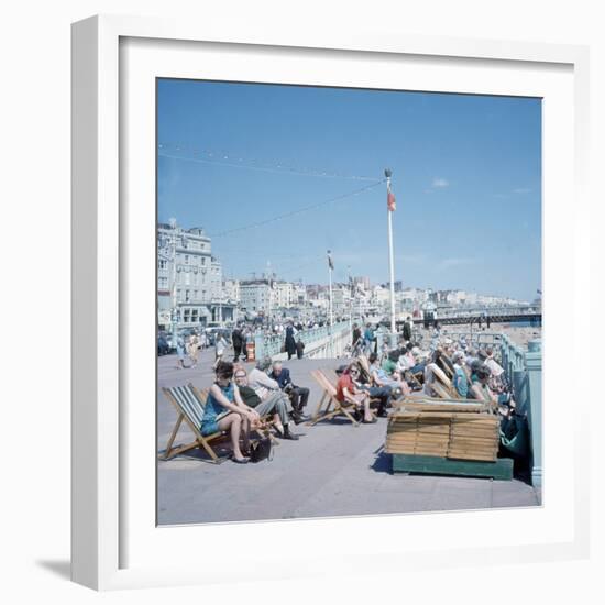 The Sea Front at Brighton 1st June 1968-Library-Framed Photographic Print