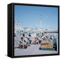 The Sea Front at Brighton 1st June 1968-Library-Framed Stretched Canvas