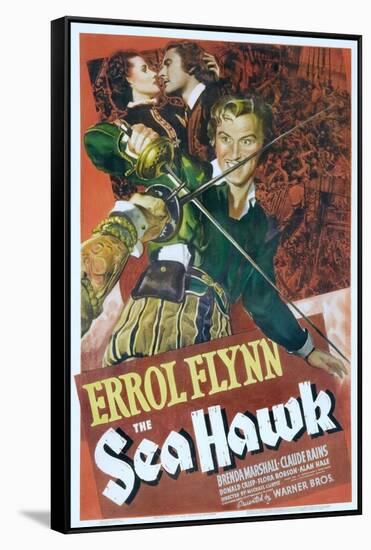 The Sea Hawk, Brenda Marshall, Errol Flynn, 1940-null-Framed Stretched Canvas