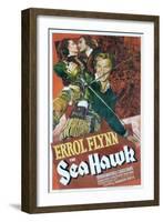 The Sea Hawk, Brenda Marshall, Errol Flynn, 1940-null-Framed Art Print