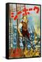 The Sea Hawk, Japanese Movie Poster, 1940-null-Framed Stretched Canvas