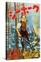 The Sea Hawk, Japanese Movie Poster, 1940-null-Stretched Canvas