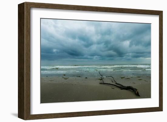 The Sea in a Cloudy Day in Winter-Etabeta-Framed Photographic Print