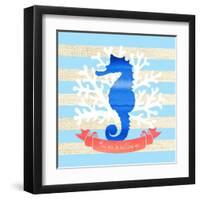 The Sea Is Calling-Bella Dos Santos-Framed Art Print