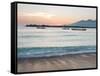 The Sea Laps Up on the Sand in Gili Trawangan at Sunrise-Alex Saberi-Framed Stretched Canvas