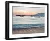 The Sea Laps Up on the Sand in Gili Trawangan at Sunrise-Alex Saberi-Framed Premium Photographic Print