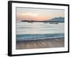 The Sea Laps Up on the Sand in Gili Trawangan at Sunrise-Alex Saberi-Framed Photographic Print