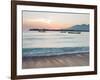 The Sea Laps Up on the Sand in Gili Trawangan at Sunrise-Alex Saberi-Framed Photographic Print