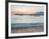 The Sea Laps Up on the Sand in Gili Trawangan at Sunrise-Alex Saberi-Framed Photographic Print