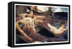 The Sea Maiden-Herbert James Draper-Framed Stretched Canvas