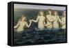 The Sea Maidens, 1885-86-Evelyn De Morgan-Framed Stretched Canvas