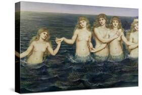 The Sea Maidens, 1885-86-Evelyn De Morgan-Stretched Canvas
