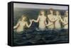 The Sea Maidens, 1885-86-Evelyn De Morgan-Framed Stretched Canvas