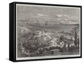 The Sea of Galilee, from Telbin's Panorama of The Prince of Wales's Tour in the East-null-Framed Stretched Canvas