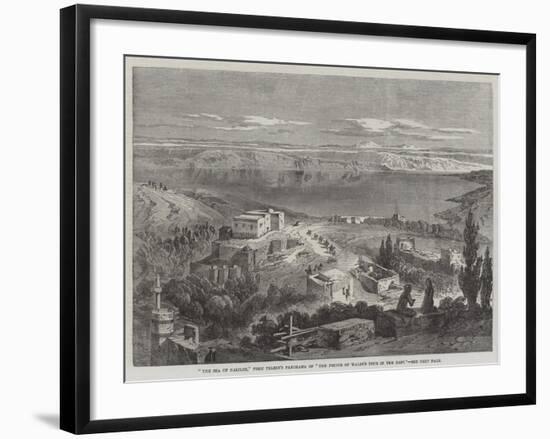 The Sea of Galilee, from Telbin's Panorama of The Prince of Wales's Tour in the East-null-Framed Giclee Print