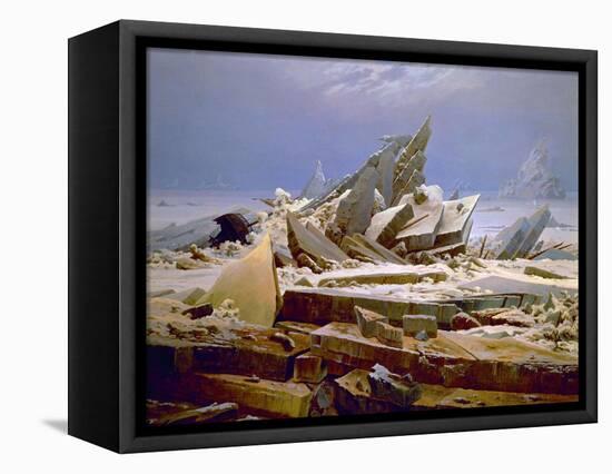 The Sea of Ice, C. 1823-1824-Caspar David Friedrich-Framed Stretched Canvas