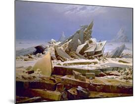 The Sea of Ice, C. 1823-1824-Caspar David Friedrich-Mounted Giclee Print