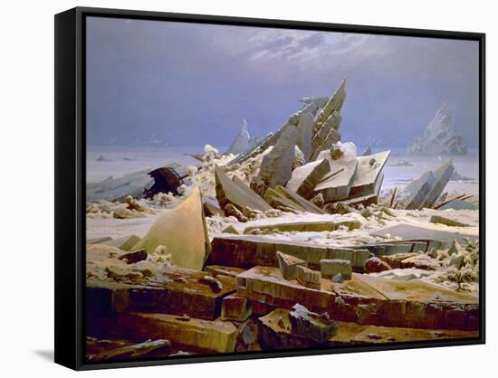 The Sea of Ice, C. 1823-1824-Caspar David Friedrich-Framed Stretched Canvas