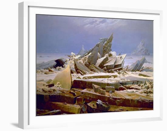 The Sea of Ice, C. 1823-1824-Caspar David Friedrich-Framed Giclee Print