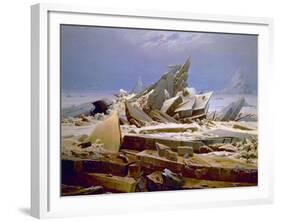 The Sea of Ice, C. 1823-1824-Caspar David Friedrich-Framed Giclee Print