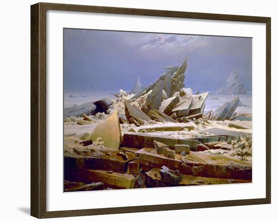 The Sea of Ice, C. 1823-1824-Caspar David Friedrich-Framed Giclee Print