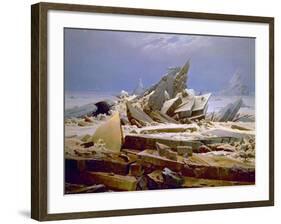 The Sea of Ice, C. 1823-1824-Caspar David Friedrich-Framed Giclee Print